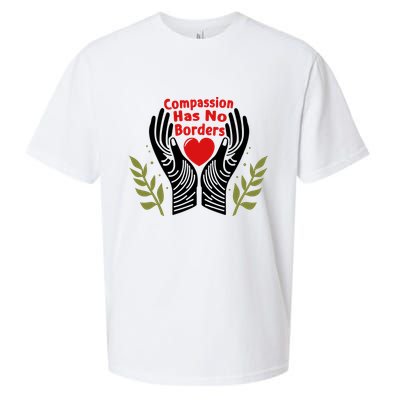 Compassion Has No Borders Sueded Cloud Jersey T-Shirt