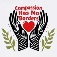 Compassion Has No Borders Button
