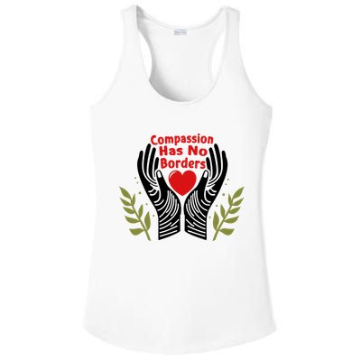 Compassion Has No Borders Ladies PosiCharge Competitor Racerback Tank
