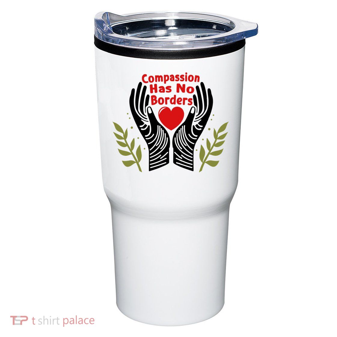 Compassion Has No Borders Tumbler