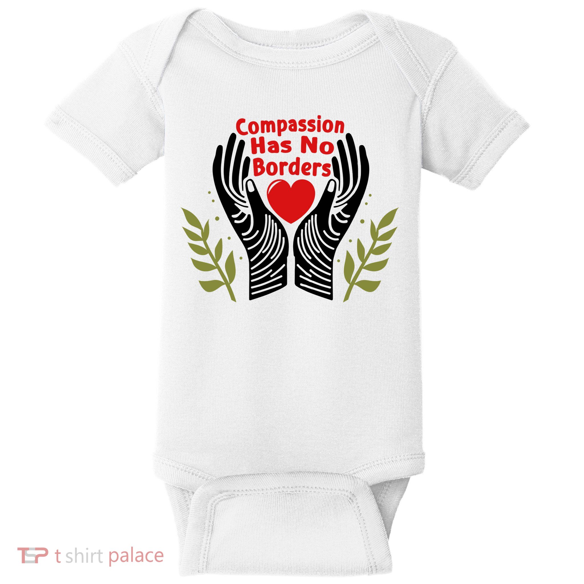 Compassion Has No Borders Baby Bodysuit