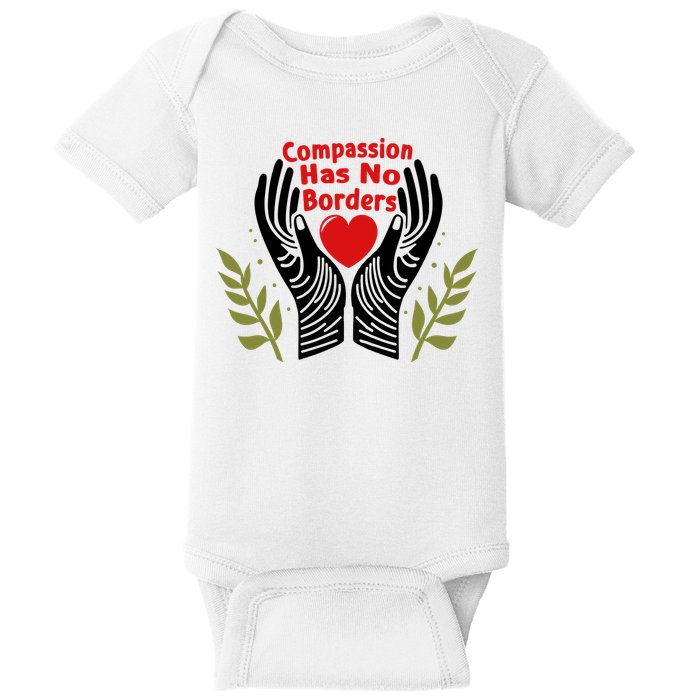 Compassion Has No Borders Baby Bodysuit