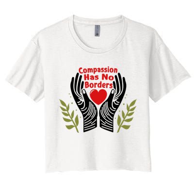 Compassion Has No Borders Crop Top