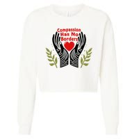 Compassion Has No Borders Cropped Pullover Crew