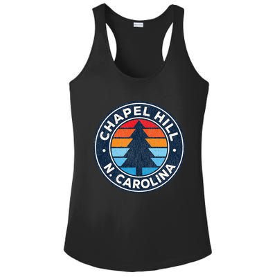 Chapel Hill North Carolina Nc Vintage Graphic Retro 70s Ladies PosiCharge Competitor Racerback Tank