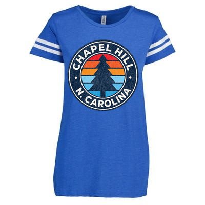 Chapel Hill North Carolina Nc Vintage Graphic Retro 70s Enza Ladies Jersey Football T-Shirt