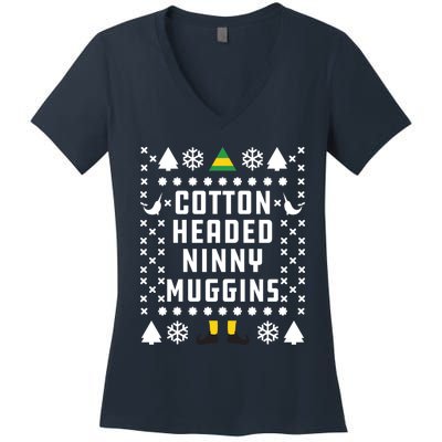 Cotton Headed Ninny Muggins Classic Women's V-Neck T-Shirt