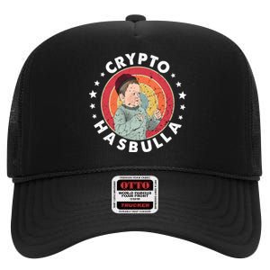 Crypto Hasbulla Nft Funny Hasbulla Magomedov High Crown Mesh Back Trucker Hat