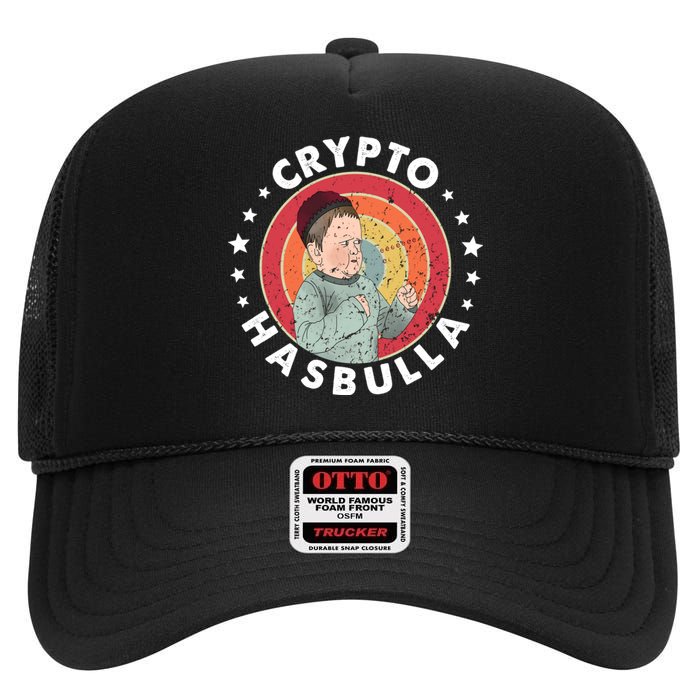 Crypto Hasbulla Nft Funny Hasbulla Magomedov High Crown Mesh Back Trucker Hat