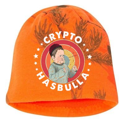 Crypto Hasbulla Nft Funny Hasbulla Magomedov Kati - Camo Knit Beanie