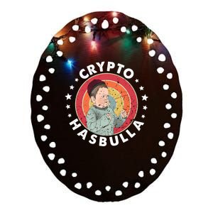 Crypto Hasbulla Nft Funny Hasbulla Magomedov Ceramic Oval Ornament