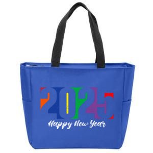 Celebration Happy New Year Crew 2025 Nye New Years Eve Party Meaningful Gift Zip Tote Bag