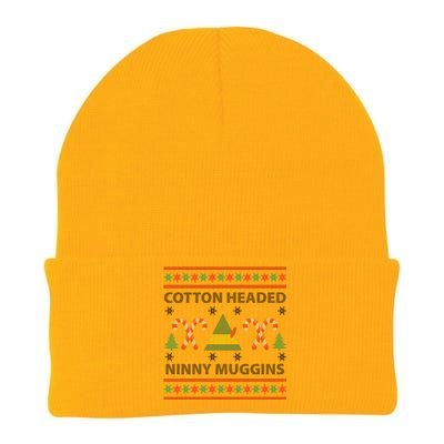 Cotton Headed Ninny Muggins Ugly Christmas Sweater Design Knit Cap Winter Beanie