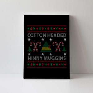 Cotton Headed Ninny Muggins Ugly Christmas Sweater Design Canvas