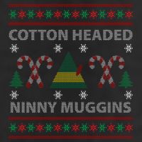 Cotton Headed Ninny Muggins Ugly Christmas Sweater Design Adult Drive Performance Visor