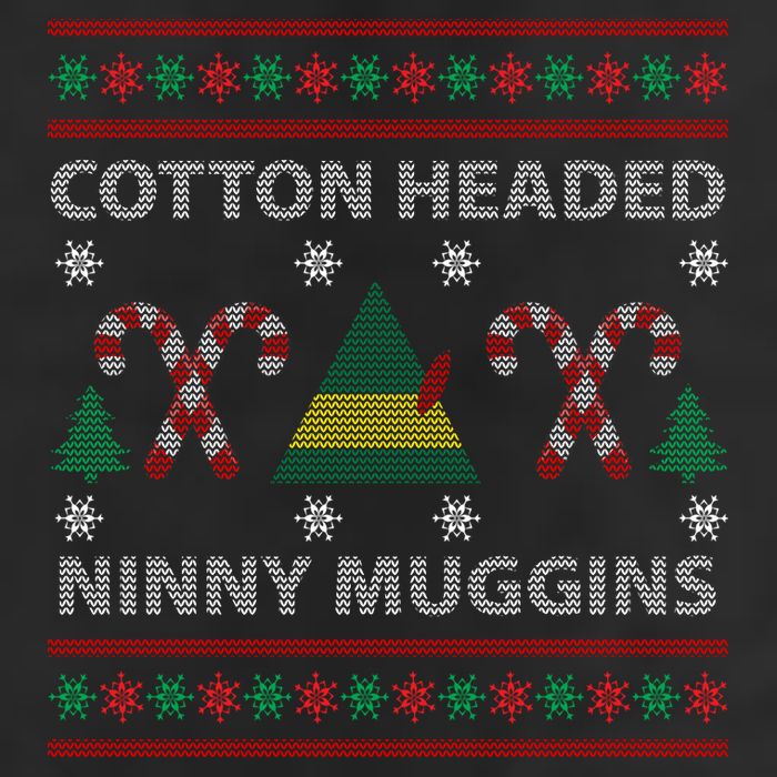 Cotton Headed Ninny Muggins Ugly Christmas Sweater Design Adult Drive Performance Visor
