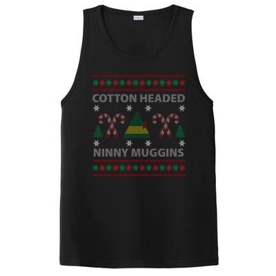 Cotton Headed Ninny Muggins Ugly Christmas Sweater Design PosiCharge Competitor Tank