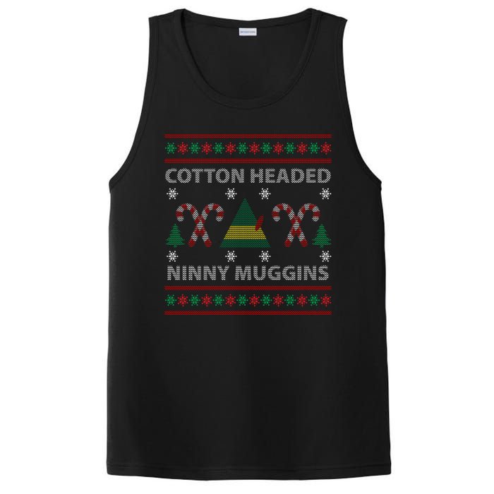 Cotton Headed Ninny Muggins Ugly Christmas Sweater Design PosiCharge Competitor Tank