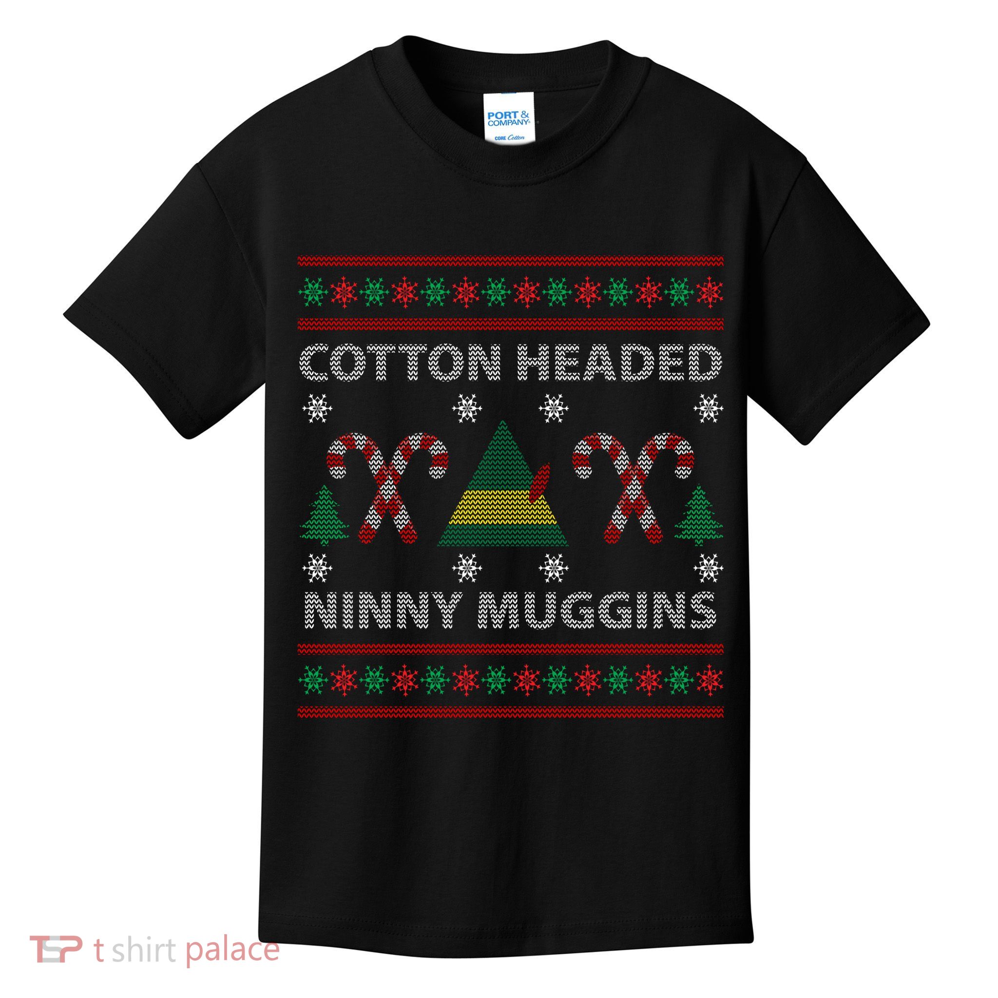 Cotton Headed Ninny Muggins Ugly Christmas Sweater Design Kids T-Shirt
