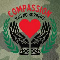 Compassion Has No Borders 2025 Funny Legacy Tie Dye Trucker Hat