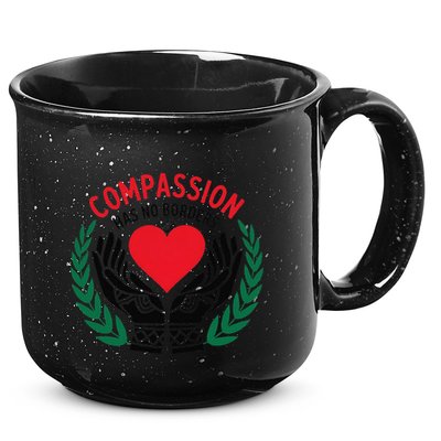 Compassion Has No Borders 2025 Funny 15oz Campfire Ceramic Mug