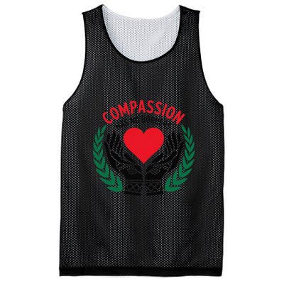 Compassion Has No Borders 2025 Funny Mesh Reversible Basketball Jersey Tank