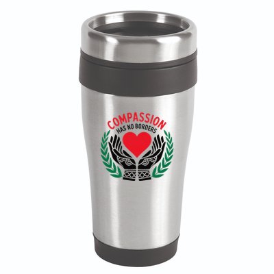 Compassion Has No Borders 2025 Funny 16oz Travel Tumbler