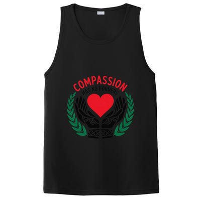 Compassion Has No Borders 2025 Funny PosiCharge Competitor Tank