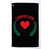 Compassion Has No Borders 2025 Funny Golf Towel