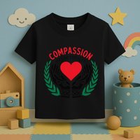 Compassion Has No Borders 2025 Funny Toddler T-Shirt