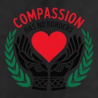 Compassion Has No Borders 2025 Funny Microfiber Hand Towel