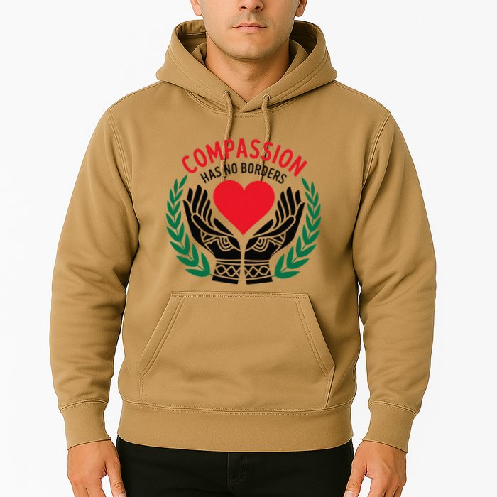 Compassion Has No Borders 2025 Funny Hoodie