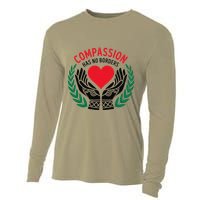 Compassion Has No Borders 2025 Funny Cooling Performance Long Sleeve Crew