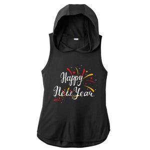 Cute Happy New Year Gift Ladies PosiCharge Tri-Blend Wicking Draft Hoodie Tank