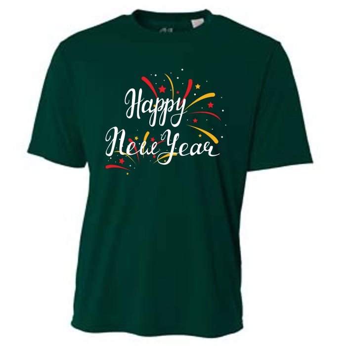 Cute Happy New Year Gift Cooling Performance Crew T-Shirt