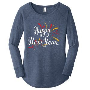 Cute Happy New Year Gift Women's Perfect Tri Tunic Long Sleeve Shirt