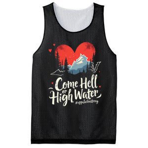 Come Hell Or High Water Mountain Appalachia Strong Nc Vn Tn Mesh Reversible Basketball Jersey Tank