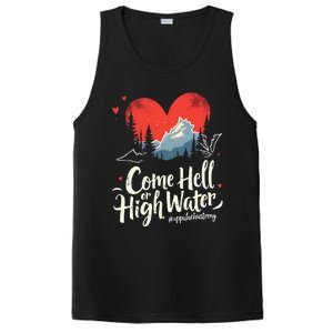 Come Hell Or High Water Mountain Appalachia Strong Nc Vn Tn PosiCharge Competitor Tank