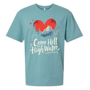 Come Hell Or High Water Mountain Appalachia Strong Nc Vn Tn Sueded Cloud Jersey T-Shirt