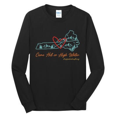 Come Hell Or High Water – Appalachian Strong Retro Tall Long Sleeve T-Shirt