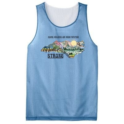 Come Helene Or High Water North Carolina Strong Mesh Reversible Basketball Jersey Tank