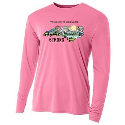 Come Helene Or High Water North Carolina Strong Cooling Performance Long Sleeve Crew