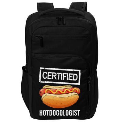 Cool Hotdog Outfit Adult Hotdog Hot Dog Lover Impact Tech Backpack
