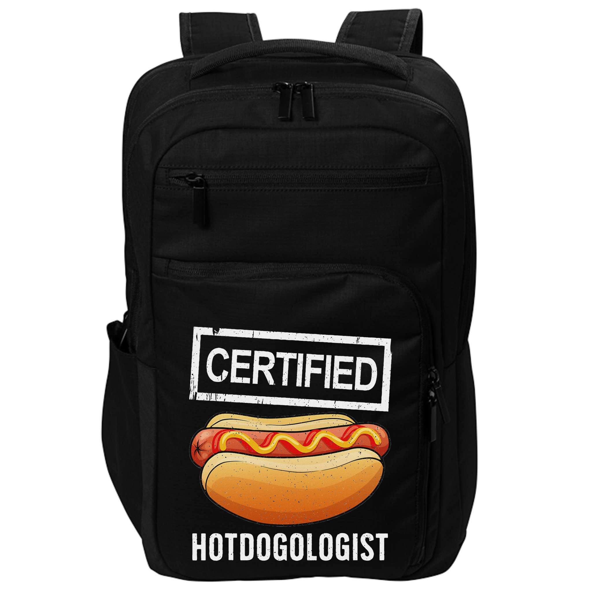 Cool Hotdog Outfit Adult Hotdog Hot Dog Lover Impact Tech Backpack