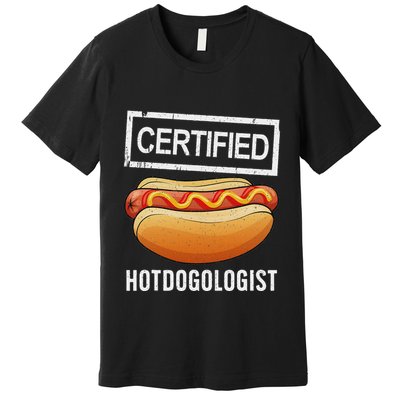 Cool Hotdog Outfit Adult Hotdog Hot Dog Lover Premium T-Shirt