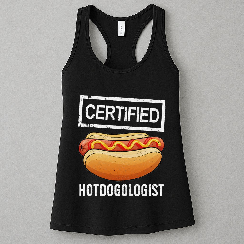 Cool Hotdog Outfit Adult Hotdog Hot Dog Lover Womens Tank Top