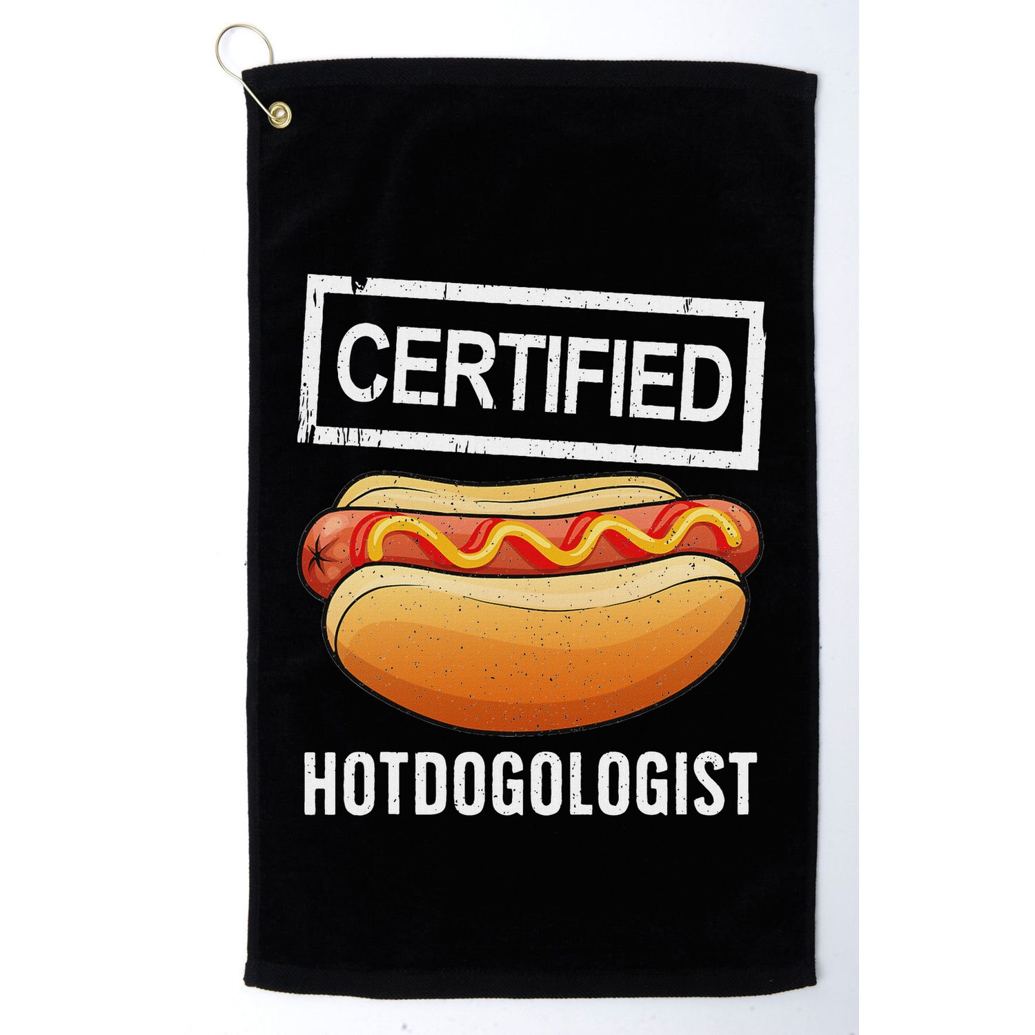 Cool Hotdog Outfit Adult Hotdog Hot Dog Lover Golf Towel