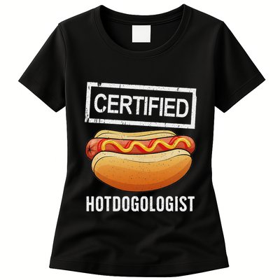 Cool Hotdog Outfit Adult Hotdog Hot Dog Lover Womens T-Shirt