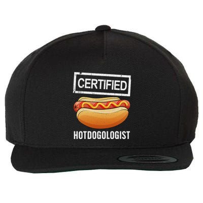 Cool Hotdog Outfit Adult Hotdog Hot Dog Lover Wool Snapback Cap