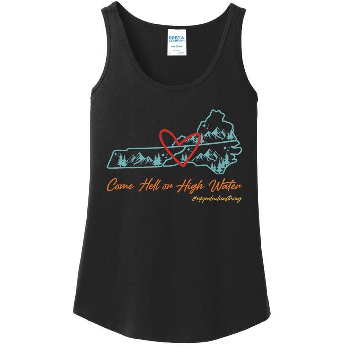 Come Hell Or High Water – Appalachian Strong Retro Ladies Essential Tank